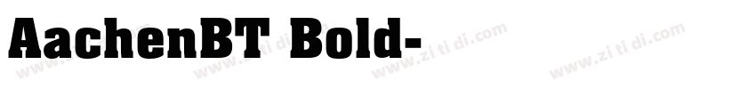 AachenBT Bold字体转换